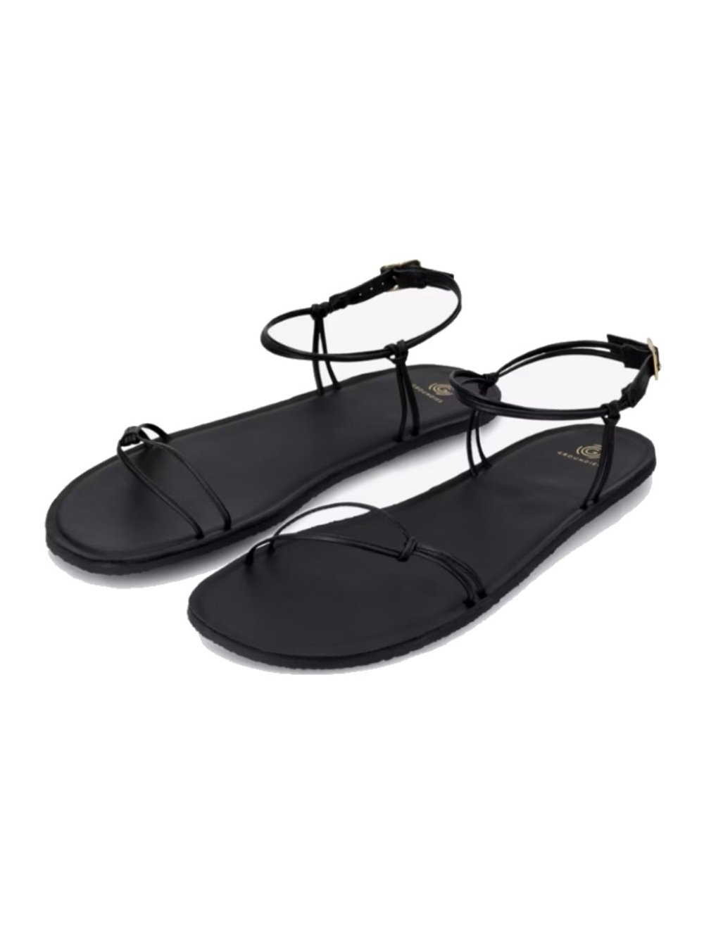 NWB Groundies Cadiz Barefoot Sandals Black size EU 40